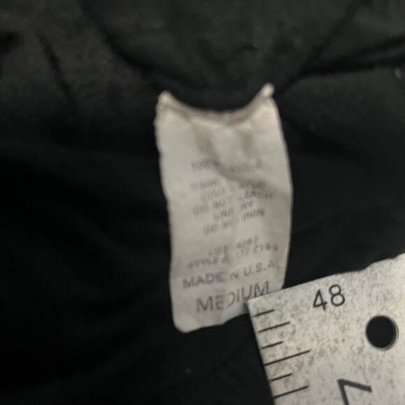 Vintage 2000s Twenty One Black Beaded Gathered Waist USA Made Medium - Picture 10 of 11